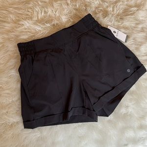Apana Black Woven Short Size S